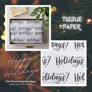 Seda Papel Tecido de Design Feliz Natal