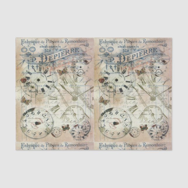 Seda Papel Tecido de Desvinculação - A Borboleta Afeta  (Frente )