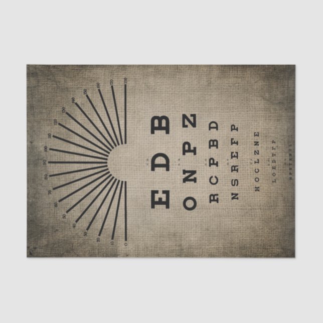 Seda Papel Tecido de Desvinculação - Gráfico de Olhos d (Frente )