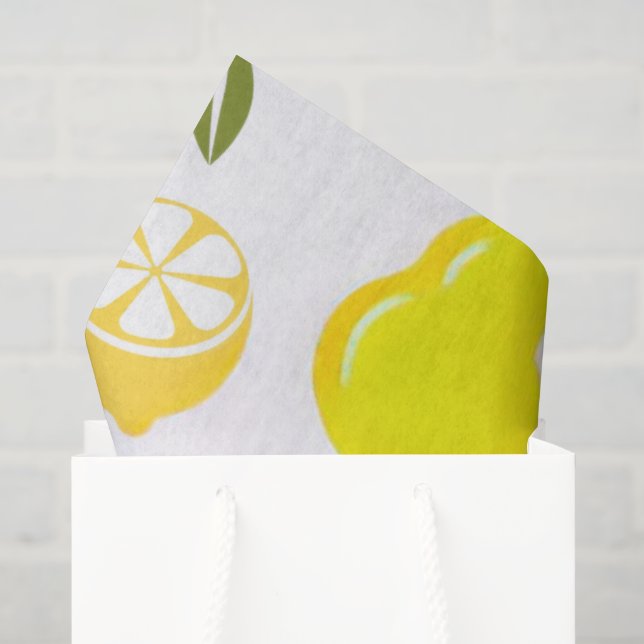 Seda Papel Tecido de Frutas (Sacola de presentes)