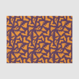 Seda Papel Tecido de Halloween com padrão de Morcegos R