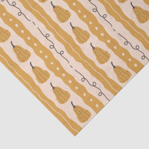 Seda Papel Tecido de Moldagem de Pumpkin de outono doce