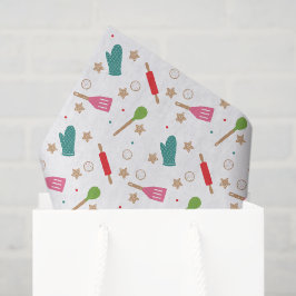 Seda Papel Tecido de Natal Baking Spirits Bright