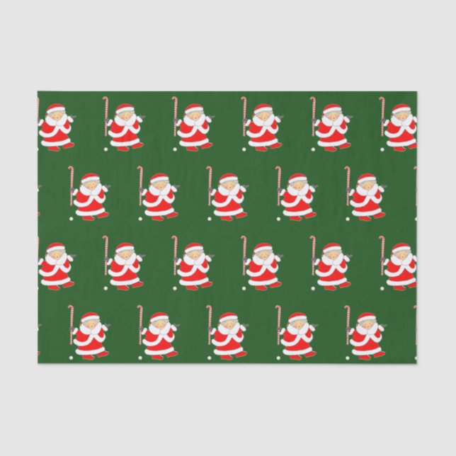 Seda Papel Tecido de Natal de Hóquei em Campo (Frente )