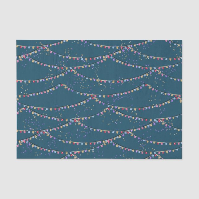 Seda Papel Tecido de Natal sobre Férias Tropicais (Frente )