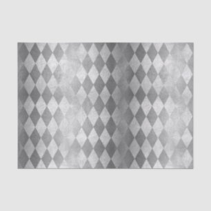 Seda Papel Tecido de Padrão de Diamante de Harlequin S