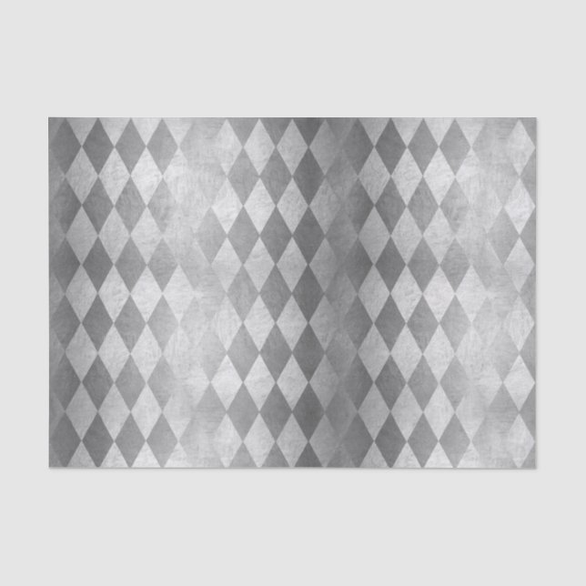 Seda Papel Tecido de Padrão de Diamante de Harlequin Si (Frente )