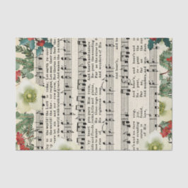 Seda Papel Tecido de Partitura de Música Religiosa de N