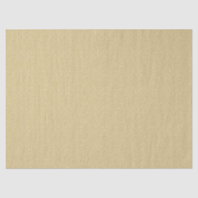 Seda Papel Tecido de Renda Floral Primavera em Amarelo (Frente )