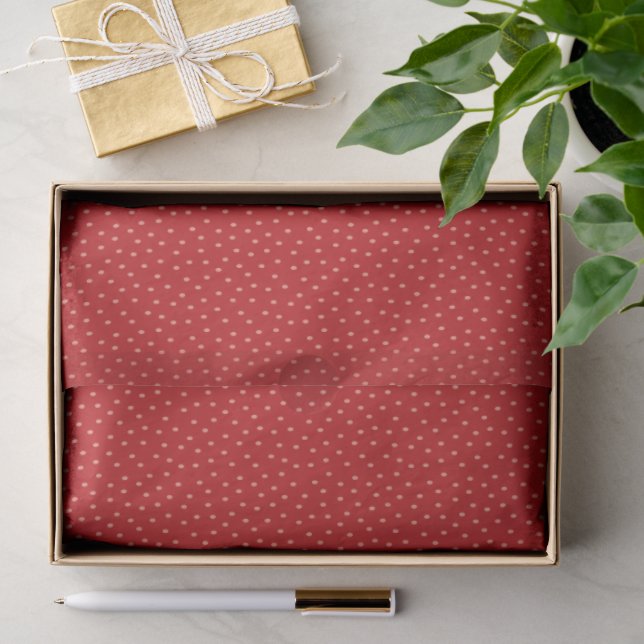 Seda Papel Tecido de Semente de Morango Vermelho (Presente)