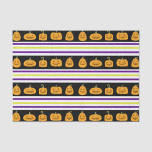 Seda Papel Tecido de Stripe Halloween