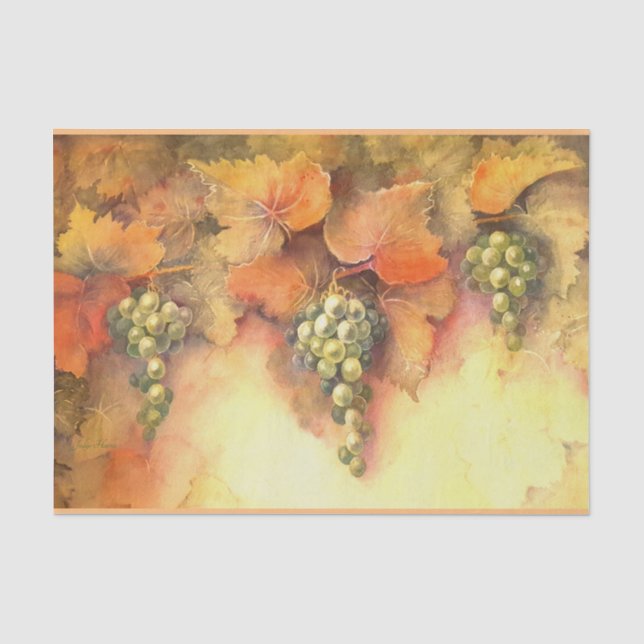 Seda Papel Tecido de Uvas Chardonnay (Frente )