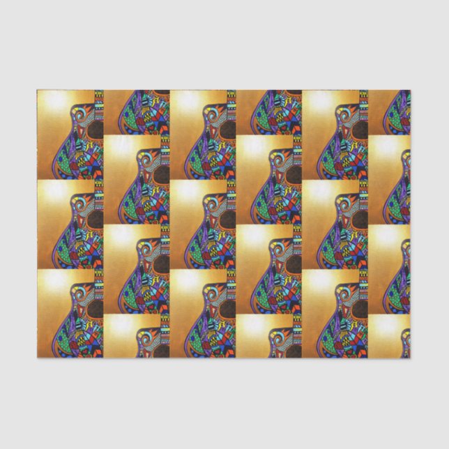 Seda Papel Tecido de Violão (Frente )