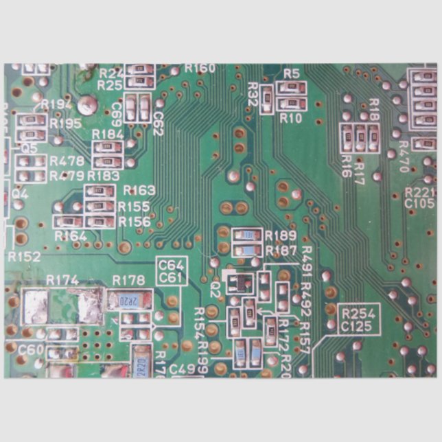 Seda Papel Tecido Eletrônico de Circuito (Frente )