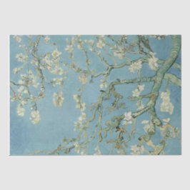 Seda Papel Tecido Impressão de Amêndoa