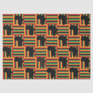 Seda Papel Tecido Kente, Papel De Moldagem Kente