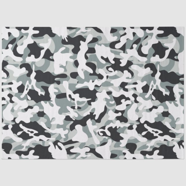 Seda Papel Tecido para Camuflagem de Pó de Neve (Frente )