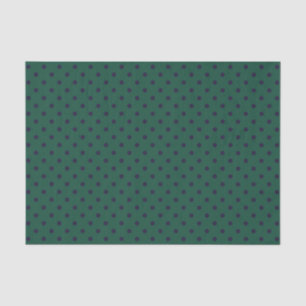 Seda Papel Tecido Verde + Bolinhas de Bolinhas Roxas (G