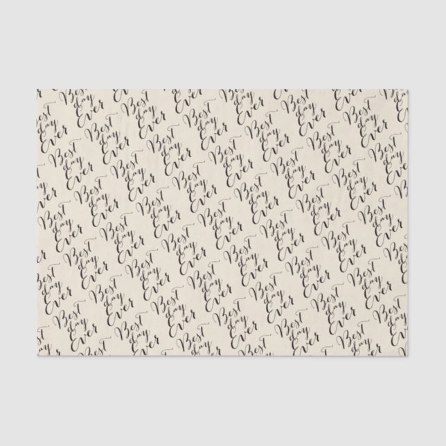 Seda Papel Tecidual de Caligrafia com Script Chic no Me (Frente )