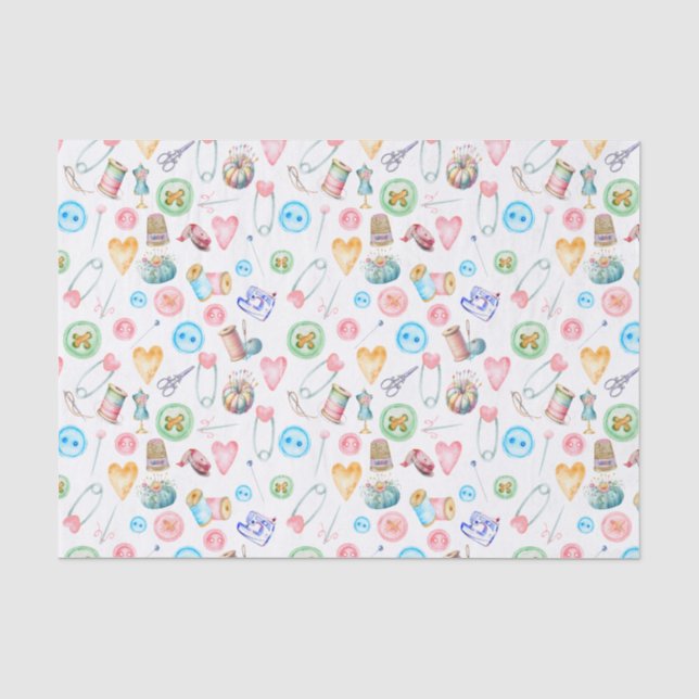 Seda Papel Tecidual de costura (Frente )