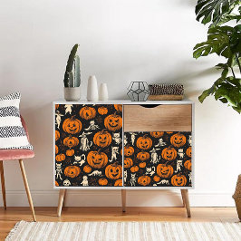 Seda Papel Tecidual de Decoupage do Halloween Gótico