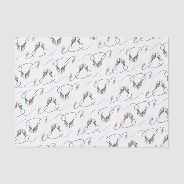 Seda Papel Tecidual de Natal Corda Moderna de Luzes (Frente )