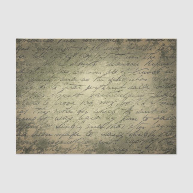 Seda Papel Tecidual de Script Antigo (Frente )