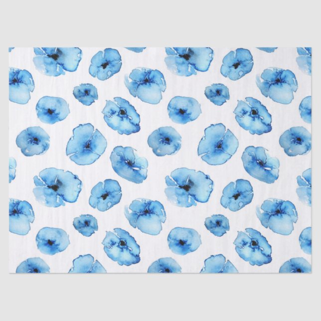 Seda Papel Tecidual + Papel de Decoupage - Papas Azuis (Frente )