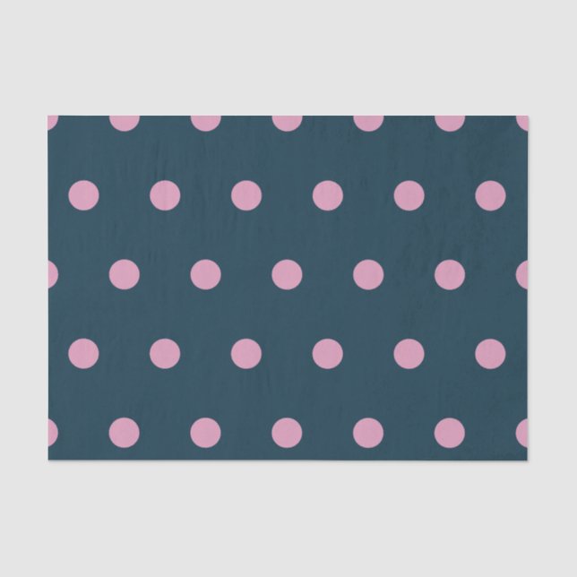 Seda Papel tecidular de bolinhas (Azul e Cor-de-rosa ma (Frente )
