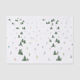 Seda Papel tecidular de Impressão de Esqui e Snowboard