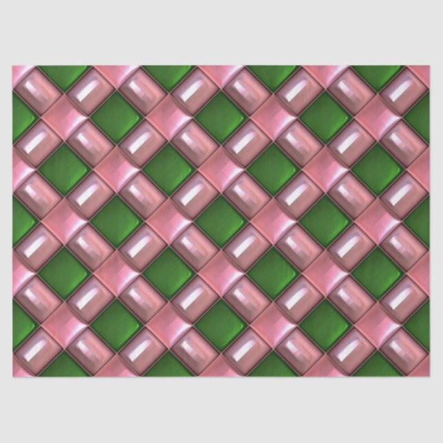 Seda papel tecidular de lattice de natal (Frente )