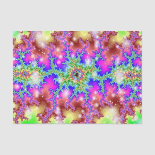 Seda papel tecidular de neon elétrico (Frente )