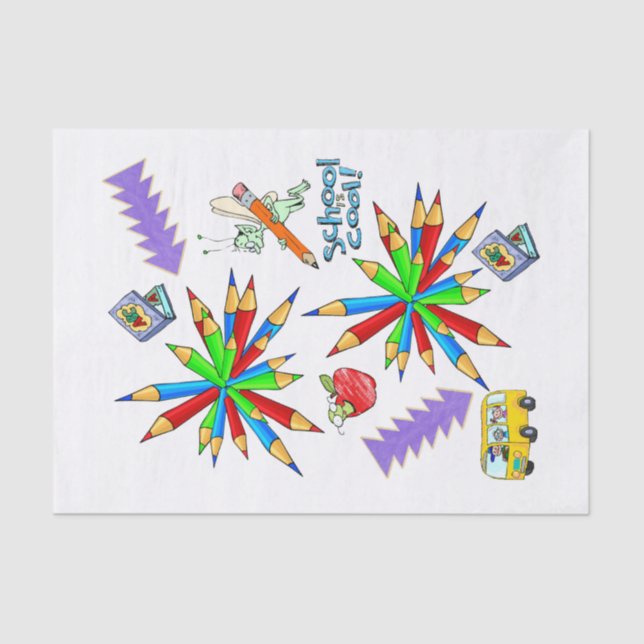 Seda Papel tecidular de volta à escola é Legal (Frente )