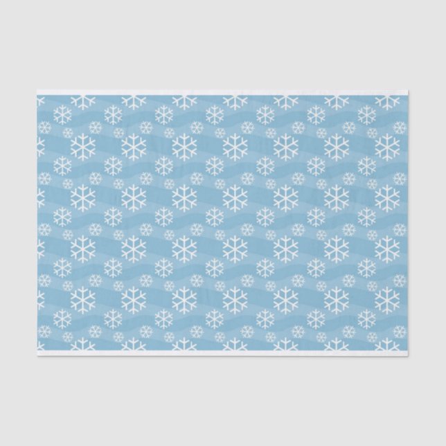Seda papel tecidular em flocos de neve (Frente )