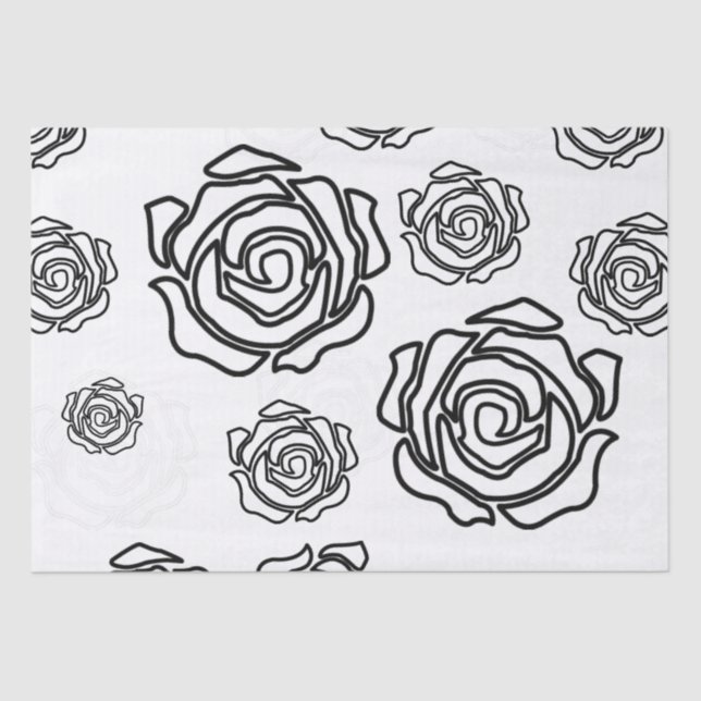 Seda Papel tecidular 'Rosa de Negrito' (Frente )