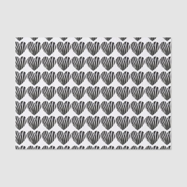 Seda Papel Tissue com Estampa de Zebra Legal (Frente )