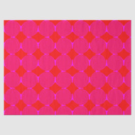 Seda Papel Tissue com Padrão de Diamante Laranja Rosa I