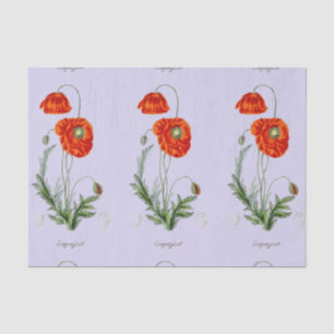 SEDA PAPEL TISSUE DE LAVANDA VERMELHA