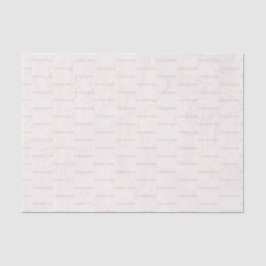 Seda Papel Tissue de Noiva com Monograma Floral Elegant