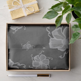 Seda Papel Tissue Monocromático FTF em Tons de Cinza Es
