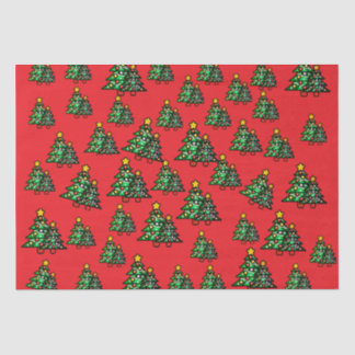 Seda Papel vermelho de Natal