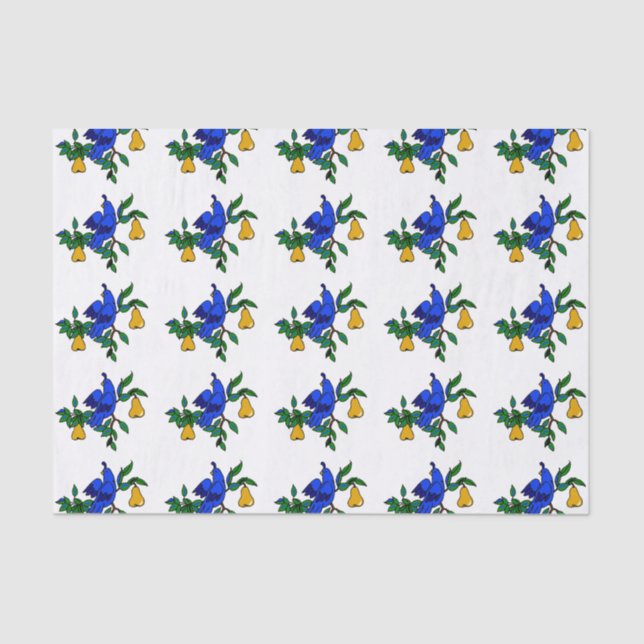 Seda Partucho Em Papel De Árvore De Pera (Frente )