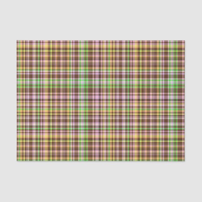 Seda Pastas de chocolate Xadrez 9-TISSUE WRAP PAPEL (Frente )