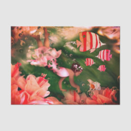 Seda Pequena Garota mergulhando para Papel Tecido de Sh