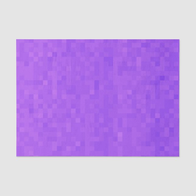 Seda Pequenos Azulejos Quadrados de Mosaico Roxo, Papel (Frente )