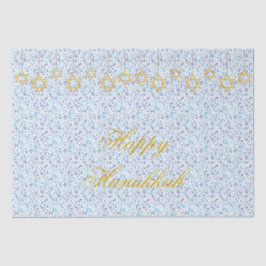 Seda Personalize o papel de tecidos de férias de hebrai