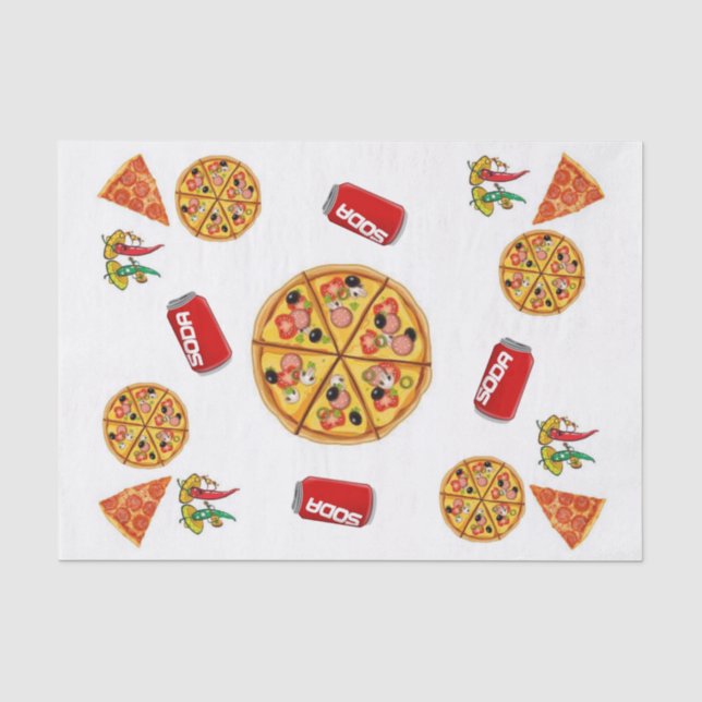 Seda Pizza de Papel Tecido (Frente )