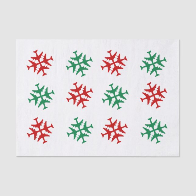 Seda Placas de neve em papel (Frente )