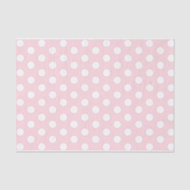 Seda Pontos brancos no lenço de papel cor-de-rosa (Frente )