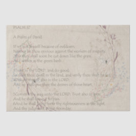 Seda Psalm 37 Papel De Tecido De Flor Selvagem Inspirac